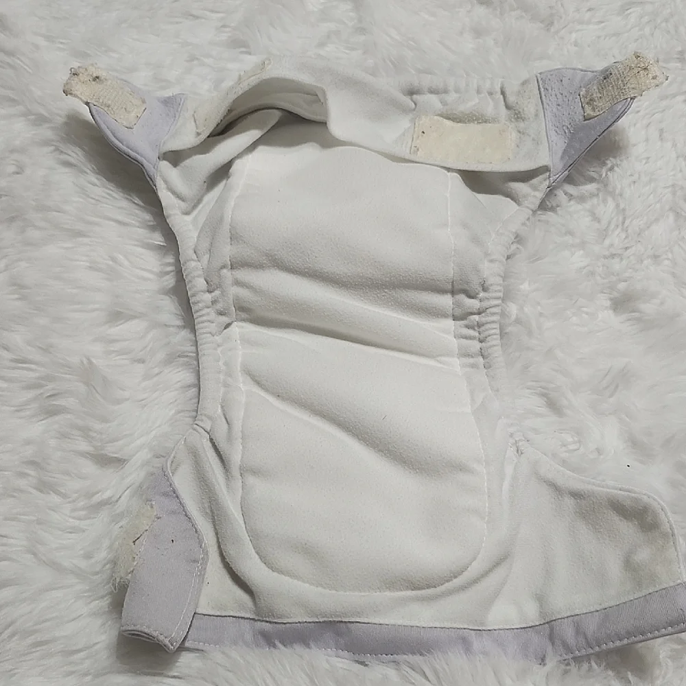 BumGenius Light Gray Diaper